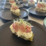 Entrée gastronomique proposée lors d'un séminaire